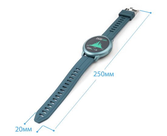 Смарт-часы Globex Smart Watch Aero Blue, изображение 7 Смарт-часы Globex Smart Watch Aero Blue, изображение 7