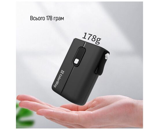 Батарея универсальная ColorWay 10 000 mAh Full power (USB QC3.0 + USB-C Power Delivery 22.5 (CW-PB100LPK2BK-PDD), изображение 8 Батарея универсальная ColorWay 10 000 mAh Full power (USB QC3.0 + USB-C Power Delivery 22.5 (CW-PB100LPK2BK-PDD), изображение 8