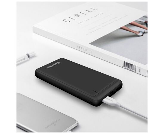 Батарея универсальная ColorWay 10 000 mAh Slim (USB QC3.0 + USB-C Power Delivery 18W) Black (CW-PB100LPG3BK-PD), изображение 9 Батарея универсальная ColorWay 10 000 mAh Slim (USB QC3.0 + USB-C Power Delivery 18W) Black (CW-PB100LPG3BK-PD), изображение 9