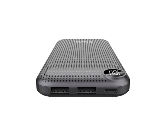 Батарея универсальная ColorWay 10 000 mAh Slim, LCD, Black (CW-PB100LPH2BK-D), изображение 2 Батарея универсальная ColorWay 10 000 mAh Slim, LCD, Black (CW-PB100LPH2BK-D), изображение 2