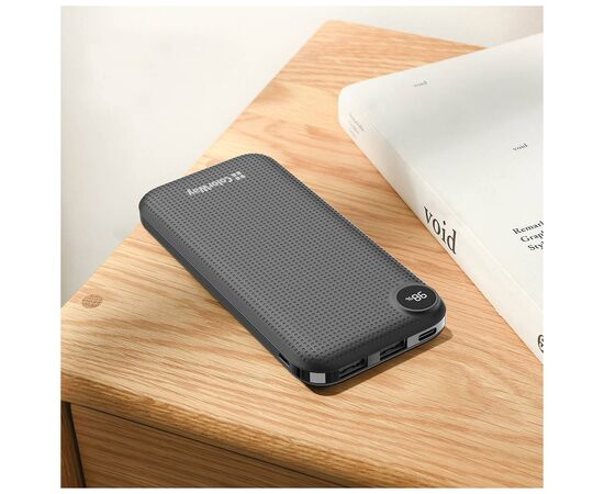 Батарея универсальная ColorWay 10 000 mAh Slim, LCD, Black (CW-PB100LPH2BK-D), изображение 9 Батарея универсальная ColorWay 10 000 mAh Slim, LCD, Black (CW-PB100LPH2BK-D), изображение 9