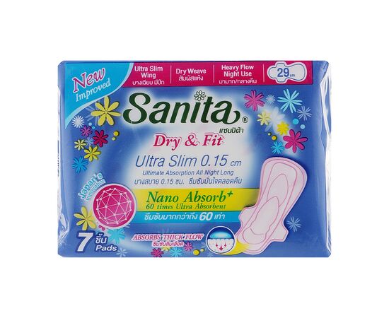 Гигиенические прокладки Sanita Dry & Fit Ultra Slim Wing 29 см 7 шт. (8850461601634)