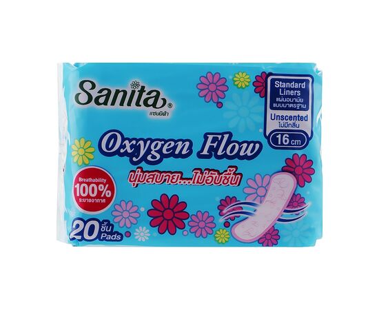Ежедневные прокладки Sanita Oxygen Flow 16 см 20 шт. (8850461601016)