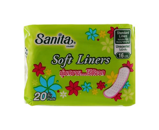 Ежедневные прокладки Sanita Panty Soft Liners 16 см 20 шт. (8850461601771)