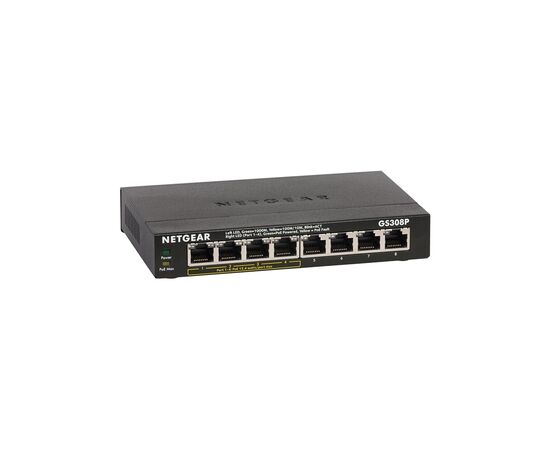 Коммутатор сетевой Netgear GS308P-100PES, изображение 8 Коммутатор сетевой Netgear GS308P-100PES, изображение 8