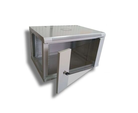Шкаф настенный Hypernet 6U 19" 600x450 (WMNC-6U-FLAT-AC), изображение 2 Шкаф настенный Hypernet 6U 19" 600x450 (WMNC-6U-FLAT-AC), изображение 2