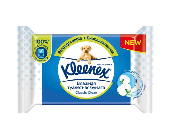 Туалетний папір Kleenex Classic вологий 42 шт. (5029053577494)