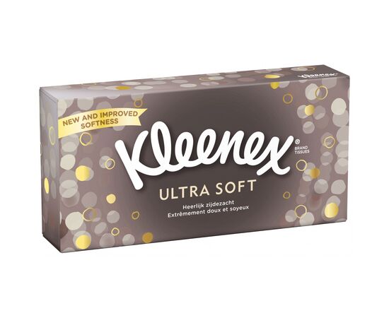 Салфетки косметические Kleenex Ultra Soft 3 слоя в коробке 72 шт. (5029053565743), изображение 2 Салфетки косметические Kleenex Ultra Soft 3 слоя в коробке 72 шт. (5029053565743), изображение 2