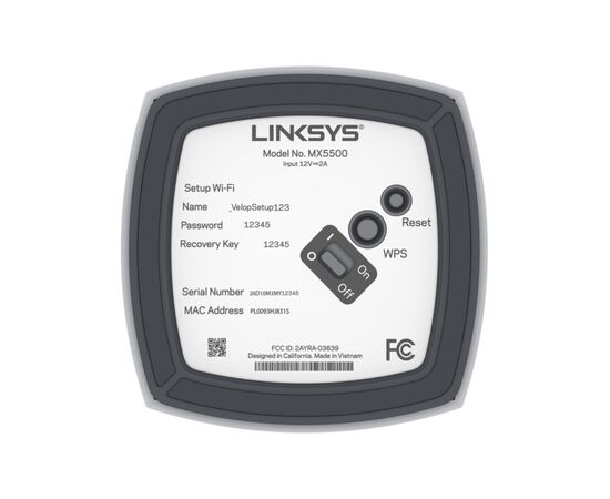 Точка доступу Wi-Fi Linksys MX5503-KE, зображення 6 Точка доступу Wi-Fi Linksys MX5503-KE, зображення 6