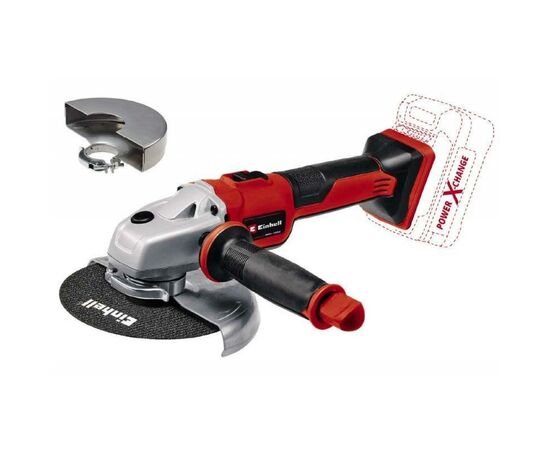 Шлифовальная машина Einhell угловая аккумуляторная TE-AG 18/150 Li BL-Solo (без АКБ и ЗУ (4431144), изображение 2