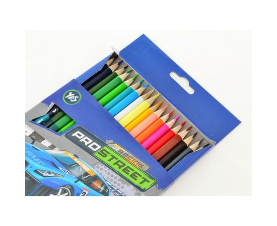 Карандаши цветные Yes Street racing 18 шт 36 цветов (290488), изображение 2 Карандаши цветные Yes Street racing 18 шт 36 цветов (290488), изображение 2
