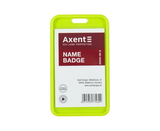 Бейдж Axent чехол SoftTouch матовый, 54х85мм, салатовый (4550V-09-A)