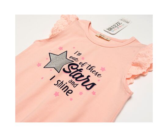 Футболка дитяча Breeze із зірочкою (17109-134G-peach), зображення 3 Футболка дитяча Breeze із зірочкою (17109-134G-peach), зображення 3