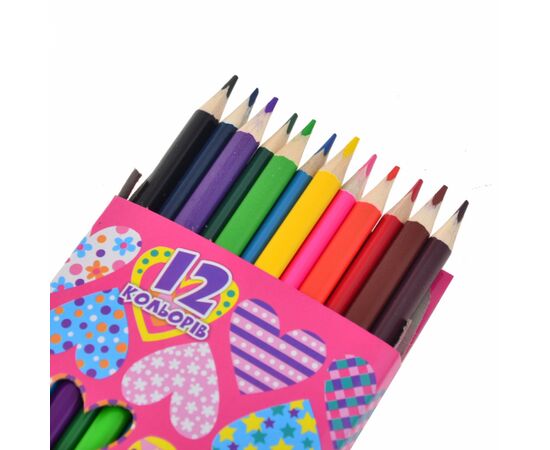 Карандаши цветные 1 вересня Little Princess 12/24 цв (290556), изображение 2 Карандаши цветные 1 вересня Little Princess 12/24 цв (290556), изображение 2