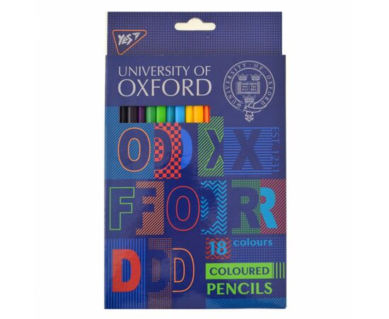 Олівці кольорові Yes Oxford 18 кол. (290542)