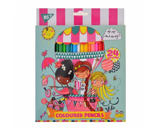 Олівці кольорові Yes Rachel Balloon 24 кол. (290547)