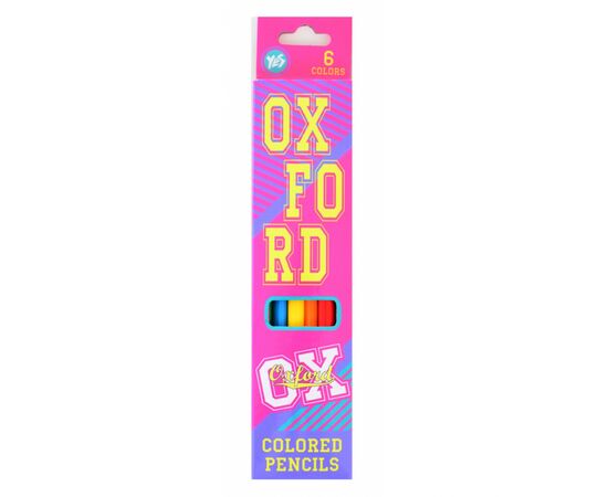 Карандаши цветные Yes "Oxford"(pink) 6 цв (290402)