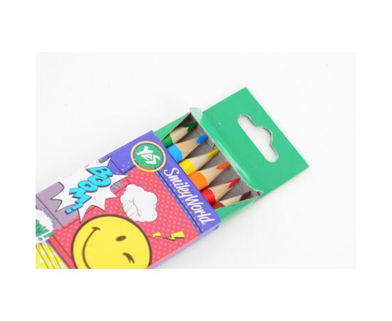 Карандаши цветные Yes "Smiley World"(blue) 6 цв (290406), изображение 2 Карандаши цветные Yes "Smiley World"(blue) 6 цв (290406), изображение 2