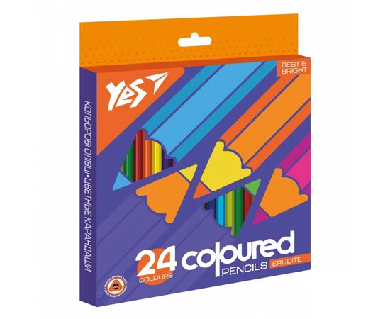 Карандаши цветные Yes Erudite 24 цв (290644)