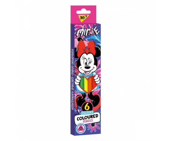 Карандаши цветные Yes Minnie Mouse 6 цв. (290650)