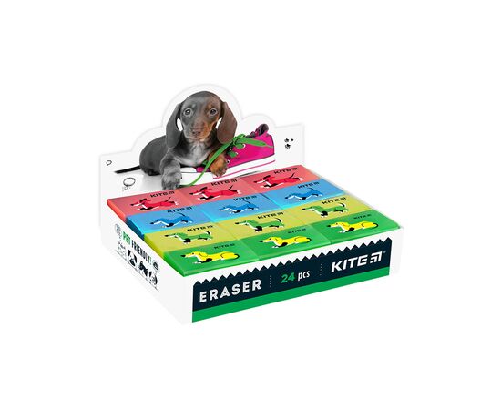 Ластик Kite цветной Dogs, ассорти (K22-026), изображение 2 Ластик Kite цветной Dogs, ассорти (K22-026), изображение 2