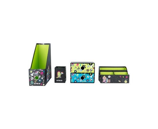 Настольный набор Kite tokidoki, 4 предмета, картон (TK22-357), изображение 4 Настольный набор Kite tokidoki, 4 предмета, картон (TK22-357), изображение 4