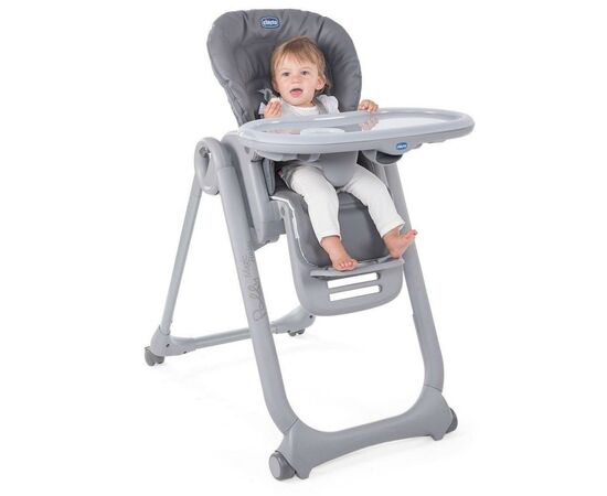 Стульчик для кормления Chicco Polly Magic RELAX серый (79502.21), изображение 5