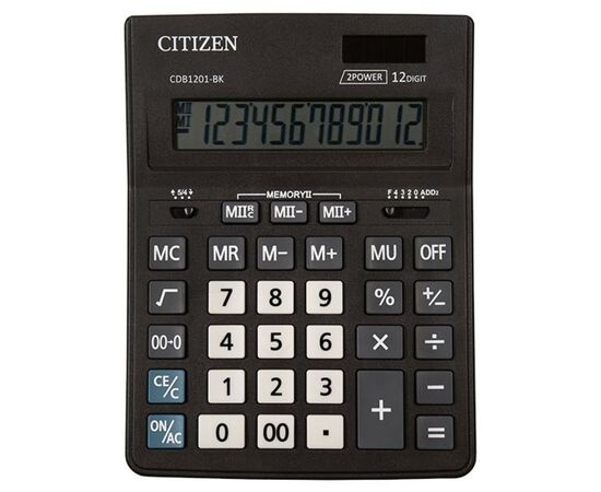 Калькулятор Citizen CDB1201-BK, изображение 2 Калькулятор Citizen CDB1201-BK, изображение 2