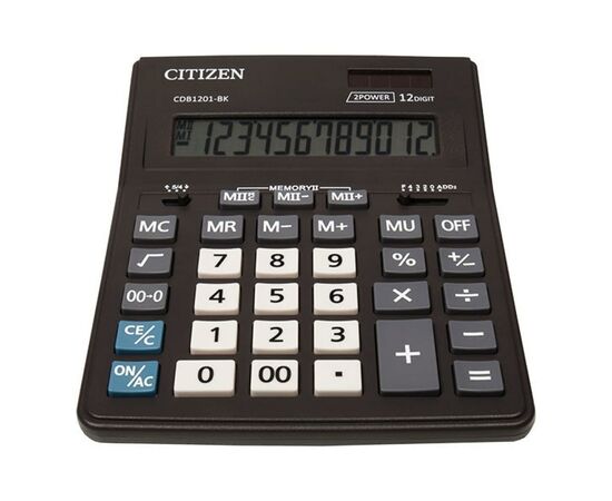 Калькулятор Citizen CDB1201-BK, изображение 3 Калькулятор Citizen CDB1201-BK, изображение 3