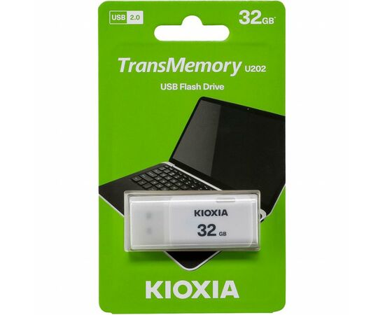 USB флеш накопитель Kioxia 32GB U202 White USB 2.0 (LU202W032GG4), изображение 3
