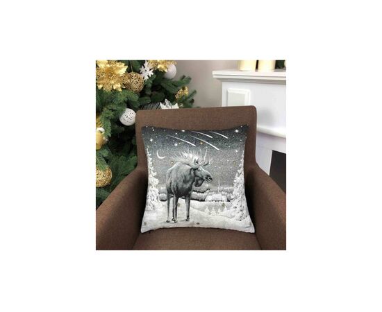 Наволочка Прованс Black Night Лось 45х45 см (4823093436275), изображение 3 Наволочка Прованс Black Night Лось 45х45 см (4823093436275), изображение 3