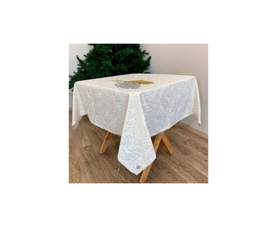 Скатерть Прованс Эльза Молочное золото 132х132 см (4823093425781), изображение 3 Скатерть Прованс Эльза Молочное золото 132х132 см (4823093425781), изображение 3