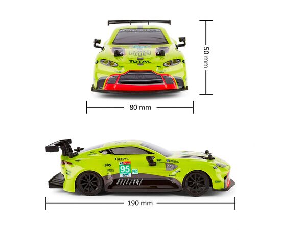 Радиоуправляемая игрушка KS Drive Aston Martin New Vantage GTE (1:24, 2.4Ghz, зеленый) (124RAMG), изображение 6 Радиоуправляемая игрушка KS Drive Aston Martin New Vantage GTE (1:24, 2.4Ghz, зеленый) (124RAMG), изображение 6