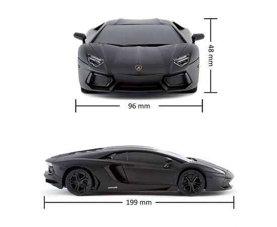 Радиоуправляемая игрушка KS Drive Lamborghini Aventador LP 700-4 (1:24, 2.4Ghz, черный) (124GLBB), изображение 5 Радиоуправляемая игрушка KS Drive Lamborghini Aventador LP 700-4 (1:24, 2.4Ghz, черный) (124GLBB), изображение 5