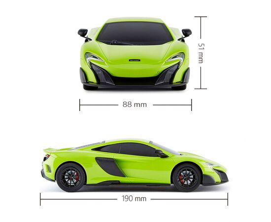 Радиоуправляемая игрушка KS Drive Mclaren 675LT (1:24, 2.4Ghz, зеленый) (124GMGR), изображение 5 Радиоуправляемая игрушка KS Drive Mclaren 675LT (1:24, 2.4Ghz, зеленый) (124GMGR), изображение 5