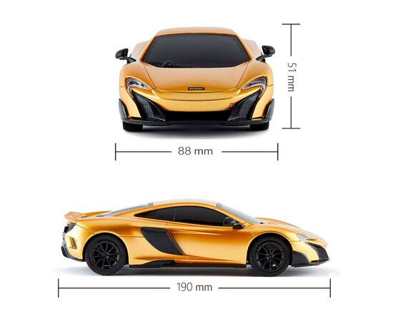 Радиоуправляемая игрушка KS Drive Mclaren 675LT (1:24, 2.4Ghz, золотой) (124GMGL), изображение 5 Радиоуправляемая игрушка KS Drive Mclaren 675LT (1:24, 2.4Ghz, золотой) (124GMGL), изображение 5