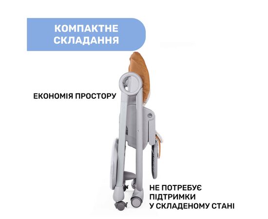 Стульчик для кормления Chicco Polly Magic Relax New, light gray (79502.61), изображение 3