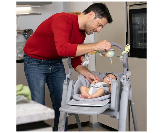 Стульчик для кормления Chicco Polly Magic Relax New, light gray (79502.61), изображение 9