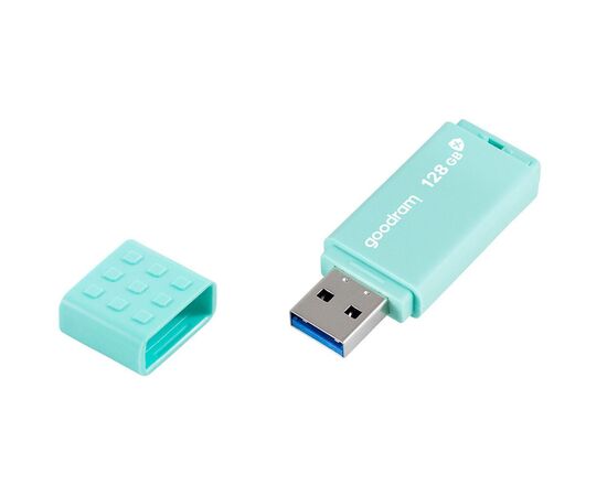 USB флеш накопичувач Goodram 128GB UME3 Care Green USB 3.2 (UME3-1280CRR11), зображення 2 USB флеш накопичувач Goodram 128GB UME3 Care Green USB 3.2 (UME3-1280CRR11), зображення 2