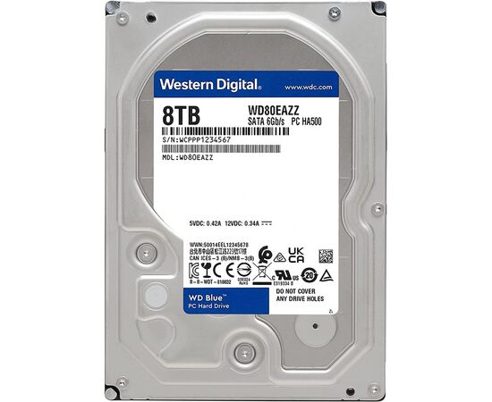 Жесткий диск 3.5" 8TB WD (WD80EAZZ), изображение 2 Жесткий диск 3.5" 8TB WD (WD80EAZZ), изображение 2
