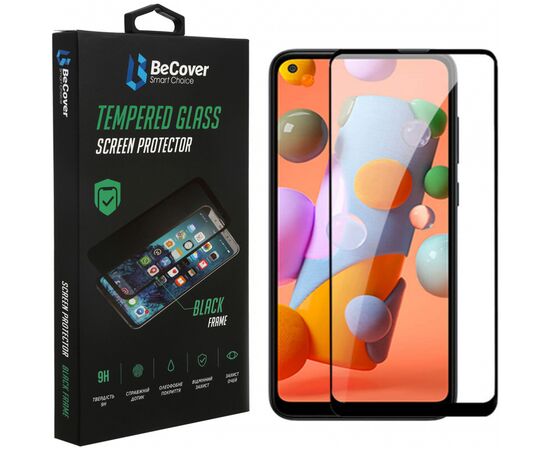 Стекло защитное BeCover Samsung Galaxy A21s SM-A217 Black (707338)