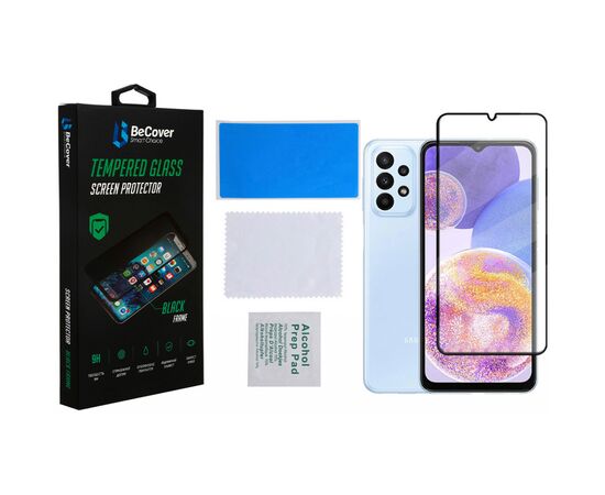 Стекло защитное BeCover Samsung Galaxy A23 SM-A235 Black (707355), изображение 2 Стекло защитное BeCover Samsung Galaxy A23 SM-A235 Black (707355), изображение 2
