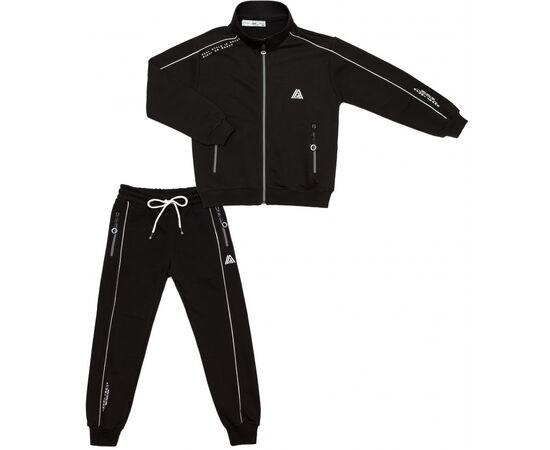 Спортивний костюм A-Yugi на блискавці (7052-164B-black)