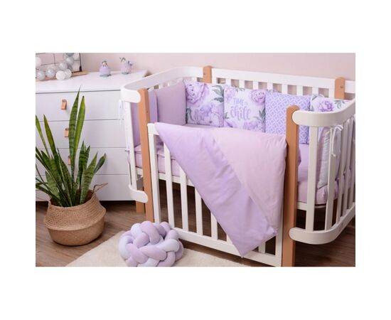 Детский постельный набор Верес Lilac Peonies (6 ед) (220.42), изображение 2 Детский постельный набор Верес Lilac Peonies (6 ед) (220.42), изображение 2