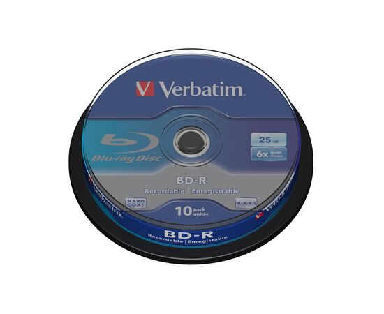Диск BD Verbatim 25Gb 6x Cacke 10шт (43742)