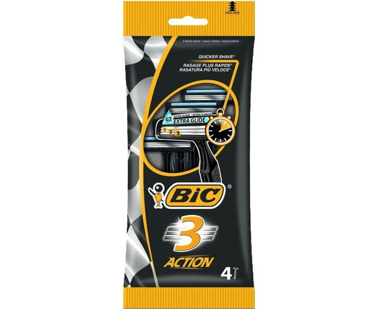 Бритва Bic 3 Action 4 шт. (3086123356566)