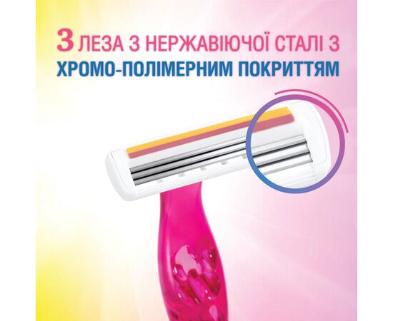 Бритва Bic Miss Soleil Colour Collection 4 шт. (3086123303843), изображение 2 Бритва Bic Miss Soleil Colour Collection 4 шт. (3086123303843), изображение 2