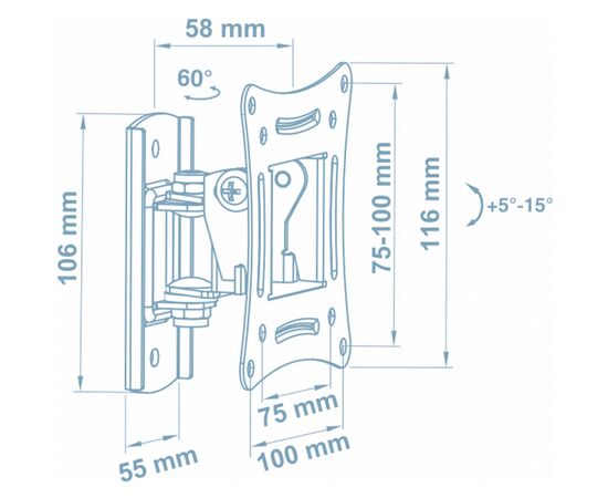 Кронштейн Walfix R-243B, изображение 2 Кронштейн Walfix R-243B, изображение 2