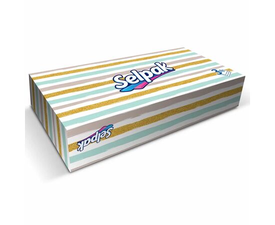 Салфетки косметические Selpak трехслойные 100 шт. (8690530132016), изображение 3 Салфетки косметические Selpak трехслойные 100 шт. (8690530132016), изображение 3