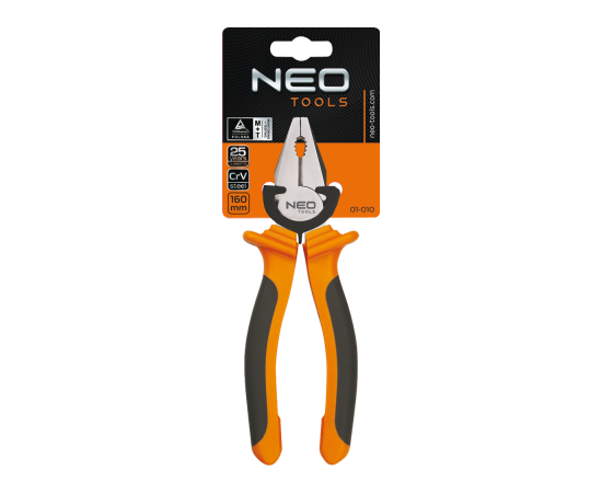 Плоскогубцы Neo Tools комбинированные, 160 мм (01-010), изображение 2 Плоскогубцы Neo Tools комбинированные, 160 мм (01-010), изображение 2